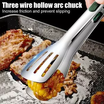 Еда Кухонная утварь Щипцы Кухонные принадлежности Зажим Зажим для барбекю Кость Кубик льда Салат Хлеб Сэндвич Кулинарные инструменты Нержавеющая сталь
