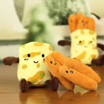 Еда плюшевая игрушка милый маленький блинчик фрукт кукла кулон брелок легкий мягкий