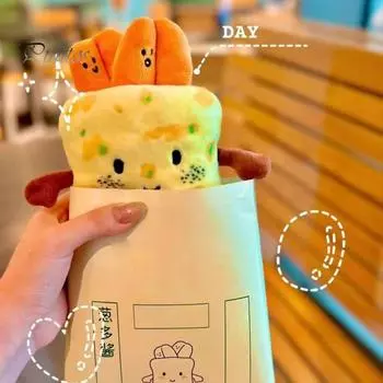 Еда плюшевая игрушка милый маленький блинчик кукла фрукт брелок легкая мягкая игрушка для вечеринок рюкзак автомобиль украшение пасхальные яйца наполнители жёлтый