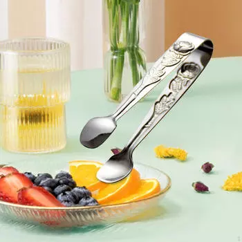 Еда, закуска, щипцы, мини-сервировка, роза, кухонная удобная посуда, барбекю, салат со льдом, барбекю серебряный