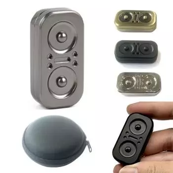 EDC Fidget Push Coins Кошачьи глаза снимают стресс Игрушка серебряный