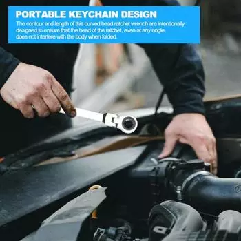EDC гаечный ключ с трещоткой, аксессуар для отвертки, компактный размер, портативный широко используемый телескопический брелок, ключ с трещоткой, инструмент для кемпинга