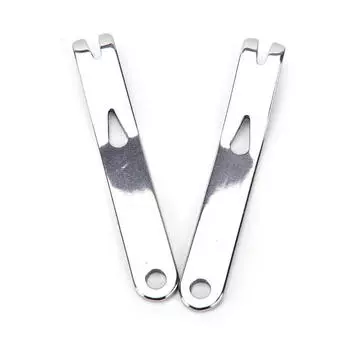 Edc Mini Crank Crowbar Многофункциональный карманный лом Брелок для ключей Скребок для выживания серебряный