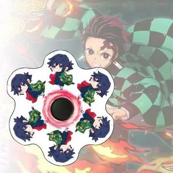 EDC мультяшный спиннер, различные стили, японское аниме, истребитель демонов, непоседа, гироскоп, стресс, карманная декомпрессия жёлтый