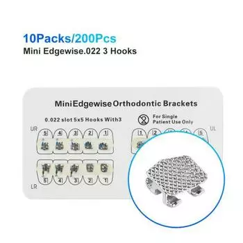 Edgewise Metal Mini .022 Стоматологический 345 hooks