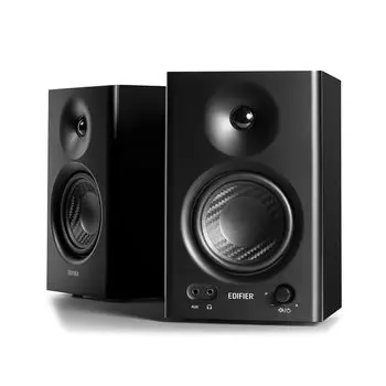 Edifier MR4 Monitor Speaker Максимальная выходная мощность 42 Вт Сбалансированный стерео Мини полочный тип Черный Авторизованный дистрибьютор (Вход TRS/RCA/разъем 3,5 мм) [Японский]