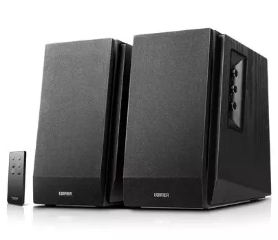 Edifier R1700BT 66 Вт Деревянный Активный Полочный Акустический Усилитель Проводной Беспроводной Двойного Назначения ПК ТВ Акустическая Система Набор из 2 шт. Черный Bluetooth5.1 Встроенный