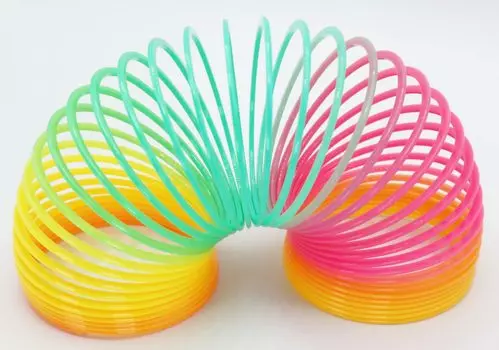 Единорог и сказки пружина для жонглирования радуга с безопасной смолой радуга подходящий размер для пружины жонглирования 87 мм x (большая пружина) кепка, цветная, детская