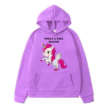 Единорог Осенняя аниме толстовка с капюшоном Флисовая толстовка y2k sudadera bluey Cartoon свитер для мальчиков куртка Kawaii Толстовки детская одежда для девочек 130 чёрный