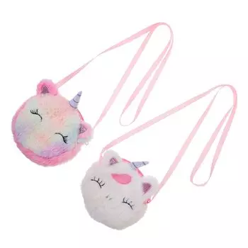 Единорог подвижный карманный аксессуар подвижный зажим начальная школа начальный детский сад набор из 2 [MUCKLILY] сумка, детская через плечо,