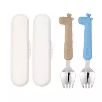 Edison Giraffe Silicone Spoke Case Set, 2 типа спиц + футляр, бежевый, синий