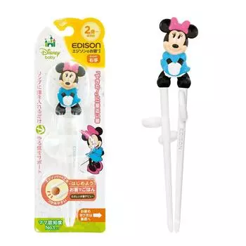 EDISON mama Edison палочки для еды I 16 см 2 года дошкольного возраста справа кольцо Минни в комплекте 3D дизайн ~ рука/Disney