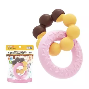 EDISON mama Kamikami Baby Good Donut 3 Материал Профилактика заболеваний горла (Эдисон Мама) Месяцы~ Прорезывание зубов/Силикон