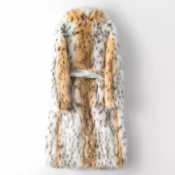 Edition 2024 autumn new gold mink coat women s wide version long fur coat S (90-55 kg)