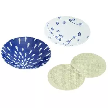 Edo style light weight soba plate pair PP drainboard 281031