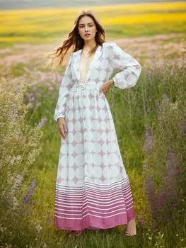 EDOLYNSA 2024 летнее женское пляжное платье, элегантное розовое платье-кимоно с принтом, повседневное платье-бикини на пуговицах спереди, накидка на купальник, накидка One Size розовый