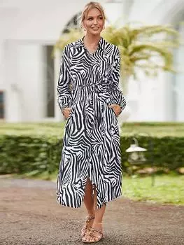 EDOLYNSA белое клетчатое длинное платье-рубашка с карманами, туника, женская летняя одежда, пляжная одежда, купальный костюм, накидка на бикини One Size белый