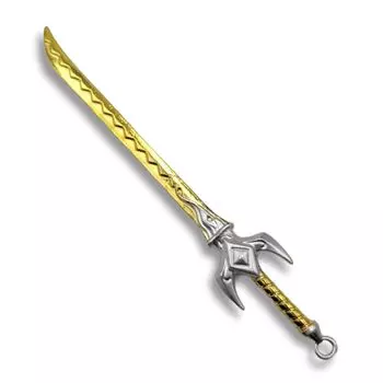 edonsa Меч Оружие Фигурка Пластиковая Модель Игрушка Меч Действие Миниатюрная Мини Модель Украшения Фотография Сплав Коллекция Оборудование Золото и Серебро E