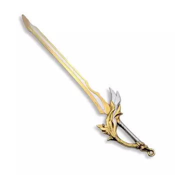 edonsa Меч Оружие Фигурка Пластиковая Модель Игрушка Меч Действие Миниатюрная Мини Модель Украшения Фотография Сплав Коллекционное Оборудование Золото и Серебро F