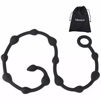 Edostree Анальная пробка Анальные товары Анальные шарики Анальное развитие Анальное устройство для расширения Очень длинный 1080 x 35 мм 13 соединенных бусин Унисекс Анальные товары для расширения