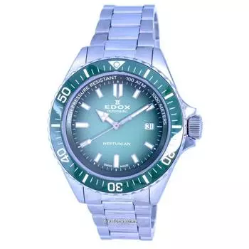 Edox SkyDiver Divers автоматические мужские часы из нержавеющей стали с зеленым циферблатом 801203VMVDN1 80120 3VM VDN1 1000M