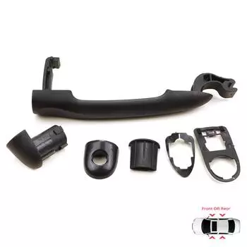 EDP1165 Наружная ручка открывания двери автомобиля, черная грунтованная 806B02596R, для Renault Fluence Megane 3 Clio 4 Scenic 3 Captur 1