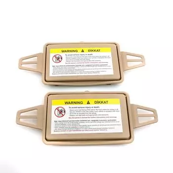 ESC Auto Parts EDP545 2 шт. солнцезащитный козырек тент зеркало крышка TAN 2108102510, 2118110010, 2118110110 для Mercedes W211 левый и правый