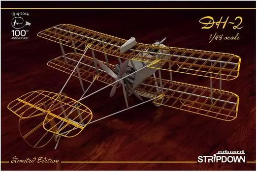Eduard 1/48 серия STRIPDOWN DH-2 скелетная модель ограниченный тираж пластиковая модель