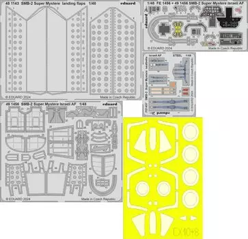 Eduard Big Ed Dassault Super Mystere Israel Specification Parts Set Special Plastic Model Parts EDUBIG49420 1/48 SMB-2 (For Hobby)
