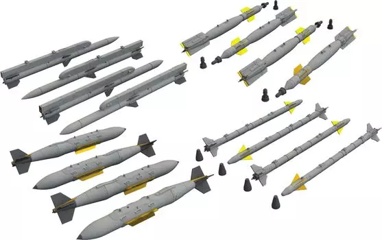 Eduard Big Shin Armed Parts Set Plastic Model Parts EDUSIN67225 1/72 F-35C (for Italeri)