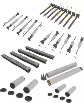 Eduard Big Shin Skyradar Armed Parts Set Пластиковые детали для модели EDUSIN648129 1/48 A-1 (для Тамии)