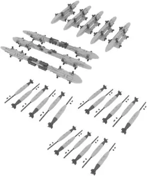 Eduard Big Thin McDonnell Aircraft Phantom 2 Armament Parts Set Plastic Model Parts EDUSIN64877 1/48 F-4B Air-to-Ground (for Tamiya)