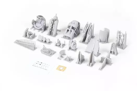 Eduard Brassin Line Right Panel Plastic Model Parts EDU6481037 1/48 P-38F/G Engine/Cowling (for Tamiya)