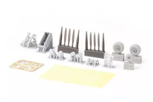 Eduard Brassin Line Upgrade Parts Set Landing Plastic Model Parts EDU672398 1/72 L-410UVP (Propeller, Gear, Intake) (For Eduard)