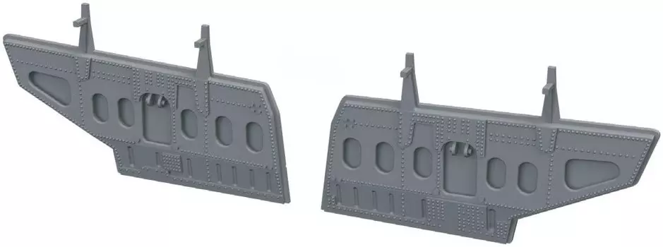 Eduard Brassin McDonnell Aircraft Phantom II Air Brake Plastic Model Parts EDU648728 1/48 F-4B (for Tamiya)