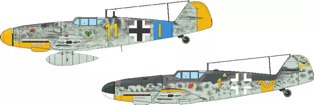Eduard Dual Combo Limited Edition Gustav Часть 1 Пластиковая модель EDU2144 1/72 Bf109G-5/6