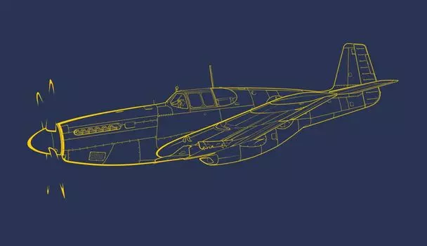 Eduard Dual Combo Royal Class American Mustang 2 Набор самолетов Пластиковая модель EDUR0019 1/48 P-51B (Истребитель)