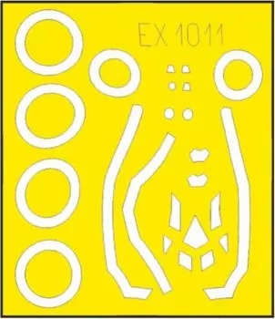 Eduard Lockheed Martin Lightning 2 Paint Mask Seal Masking Seal для пластиковой модели EDUEX1011 1/48 F-35B (для Тамии)