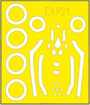 Eduard Lockheed Martin Lightning 2 Paint Mask Seal Masking Seal для пластиковой модели EDUEX921 1/48 F-35A (для Тамии)