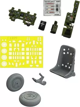 Eduard Look Plus Mitsubishi A6M3 Zero Type Carrier Fighter Instrument Set Plastic Model Parts EDU644189 1/48 Panel/Parts (for Eduard)