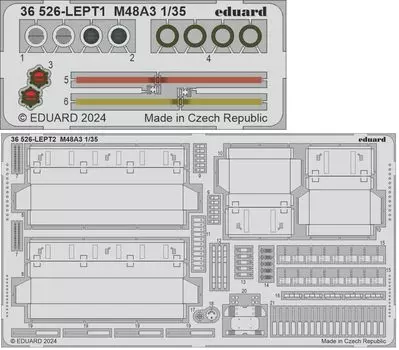 Eduard M48A3 I Love Травленые детали для пластиковых моделей EDU36526 1/35 Фототравление (для комплекта)