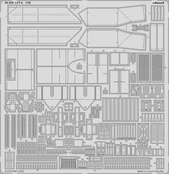 Eduard parts plastic model parts EDU36529 1/35 LVT-4 photo-etched (for Italeri) (tank)