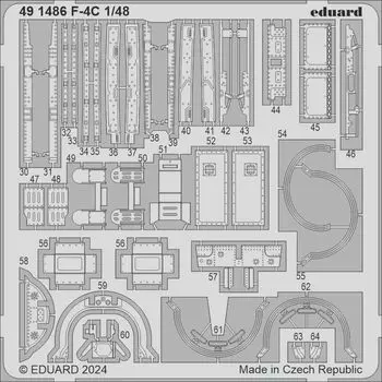 Eduard parts Plastic model parts EDU491486 1/48 F-4C Photo-etched (for Academy)