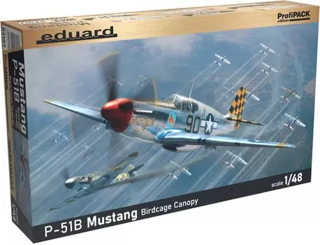 Eduard Profipack Mustang Regular Canopy Plastic Model EDU82107 1/48 P-51B