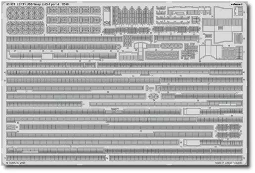 Eduard USS Wasp parts part 4 Plastic model parts EDU53321 1/350 LHD-1 Photo-etched (for Trumpeter) (Ship)