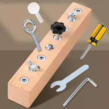 Education Wooden Early Assembling And Disassembling Children Puzzle Toys