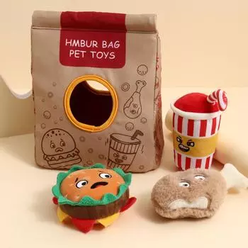 Educational dog toy bite-resistant puppies grind their teeth and make sounds plush than bear corgi teddy small dogs to relieve boredom Popular Products