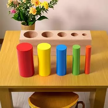 Educational Wooden Stacking Game with Colorful Rods Logic Tactile Skills Development Toy,Enhances Color Recognition,Problem Solving Skills, Colorful stick stacking toy