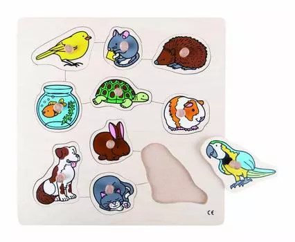 educo 10 piece peg puzzle pet companion 523342