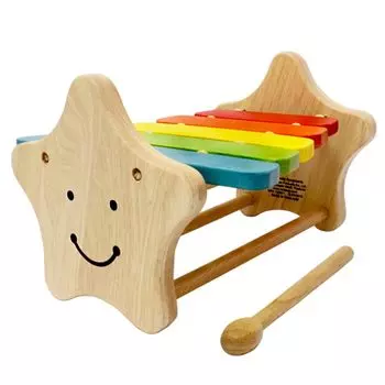 Edut Boiler Smiley Xylophone Ксилофон Деревянная игрушка Развивающая игрушка Музыкальный инструмент Звуковая игрушка Подарок на день рождения для детей 1 года Мальчики Девочки